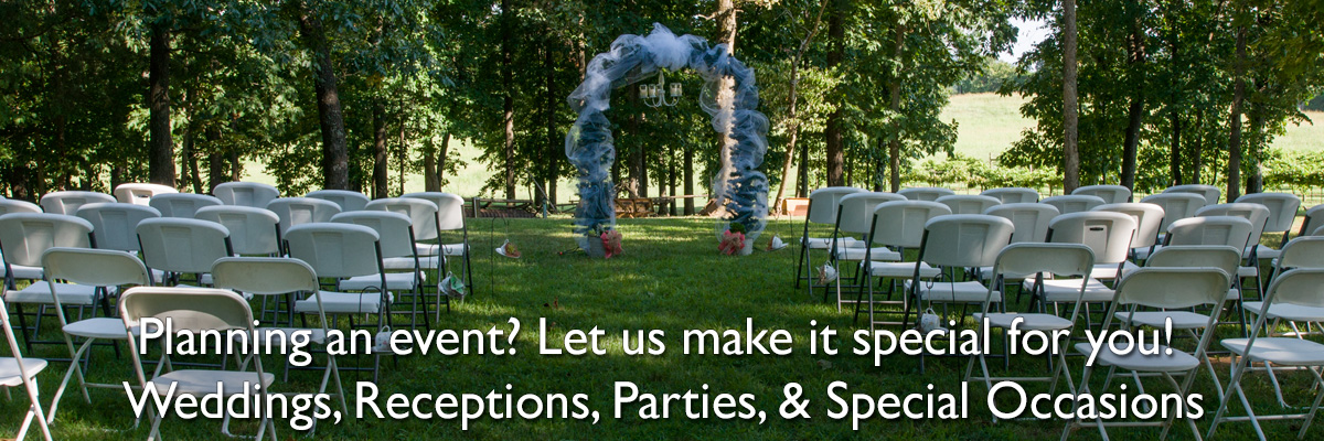 We offer private events